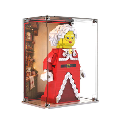 Display Case For LEGO Up-scaled Mrs. Claus Minifigure 40875