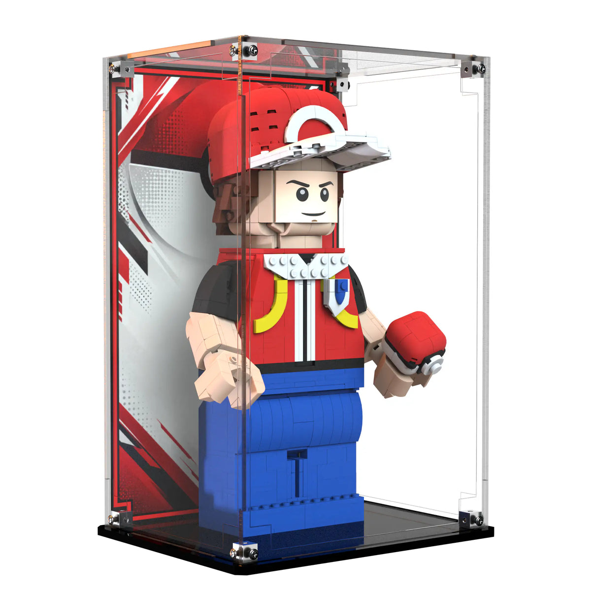 Display Case For LEGO Up-scaled Red Minifigure 40868