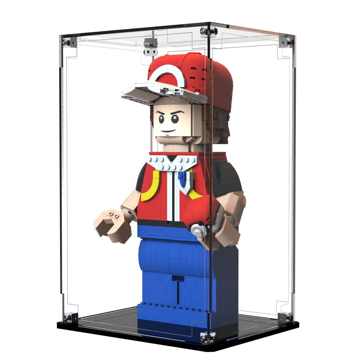 Display Case For LEGO Up-scaled Red Minifigure 40868