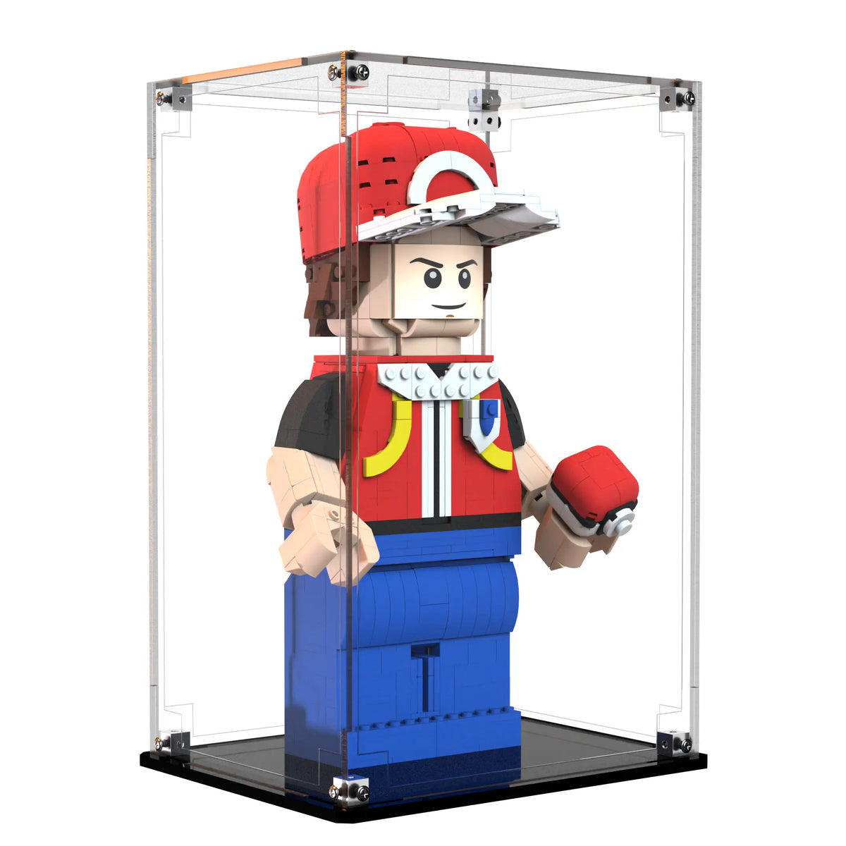 Display Case For LEGO Up-scaled Red Minifigure 40868