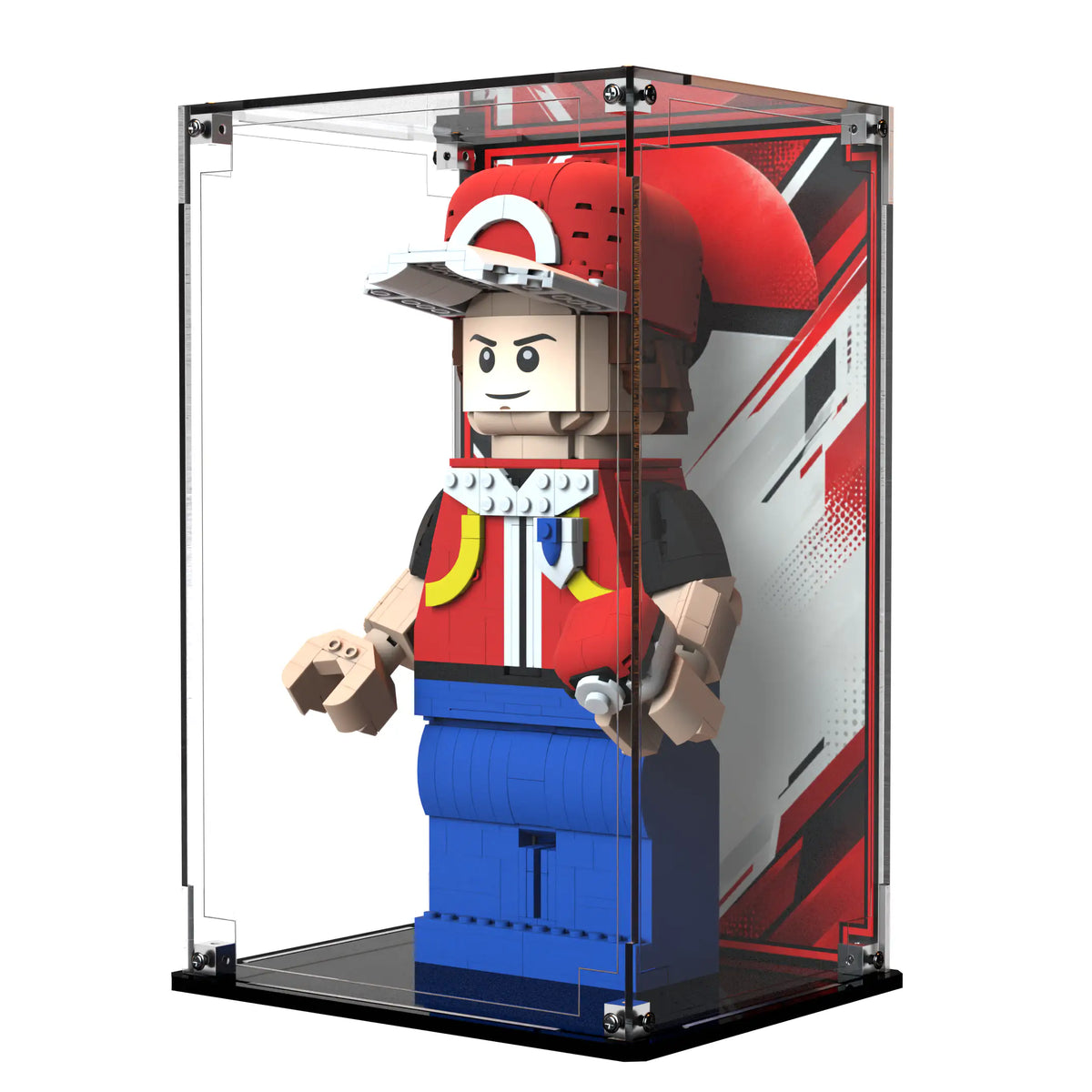 Display Case For LEGO Up-scaled Red Minifigure 40868