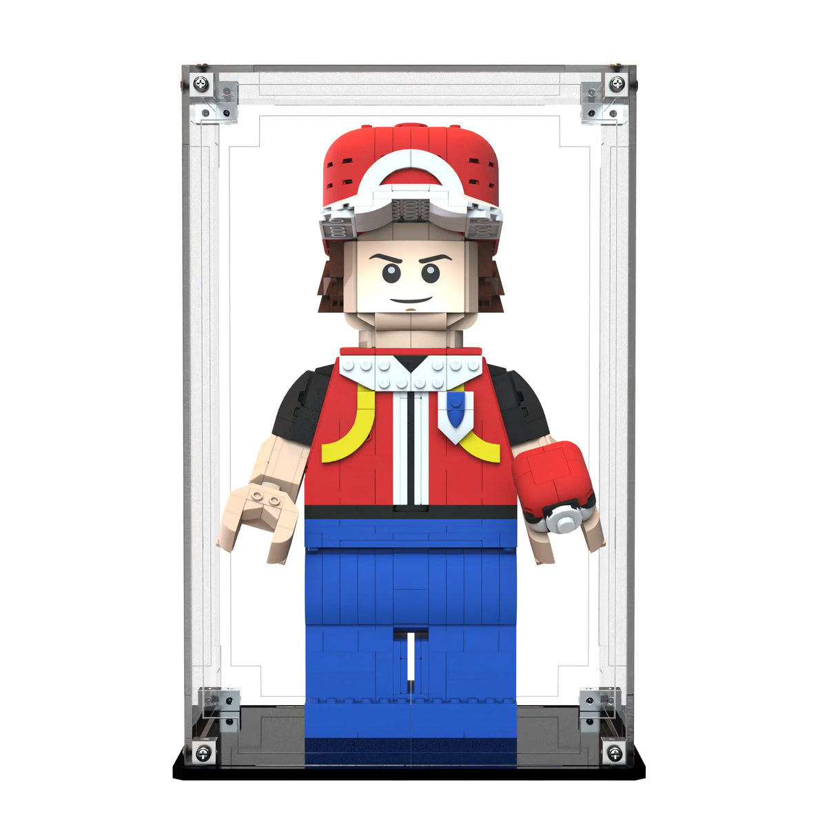 Display Case For LEGO Up-scaled Red Minifigure 40868