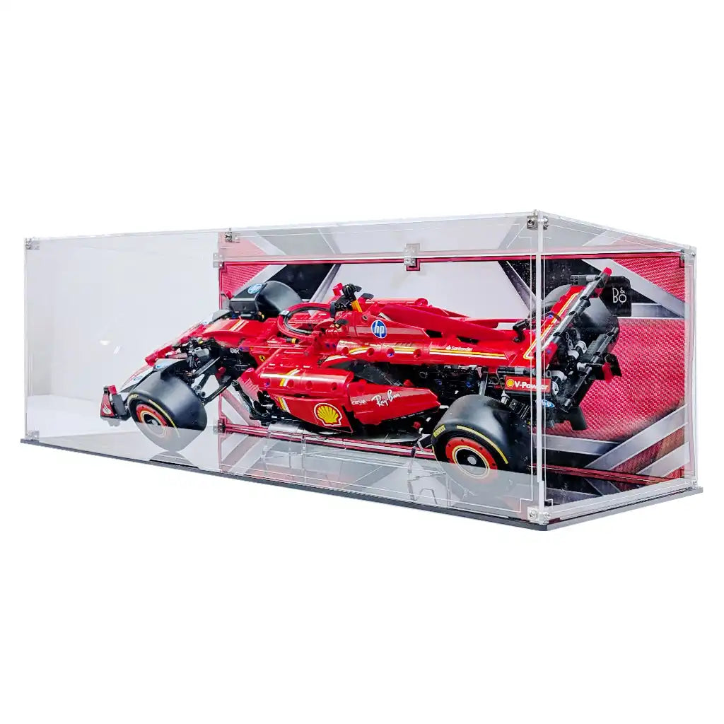 Display Case and Stand For LEGO Ferrari SF-24 F1 Car 42207