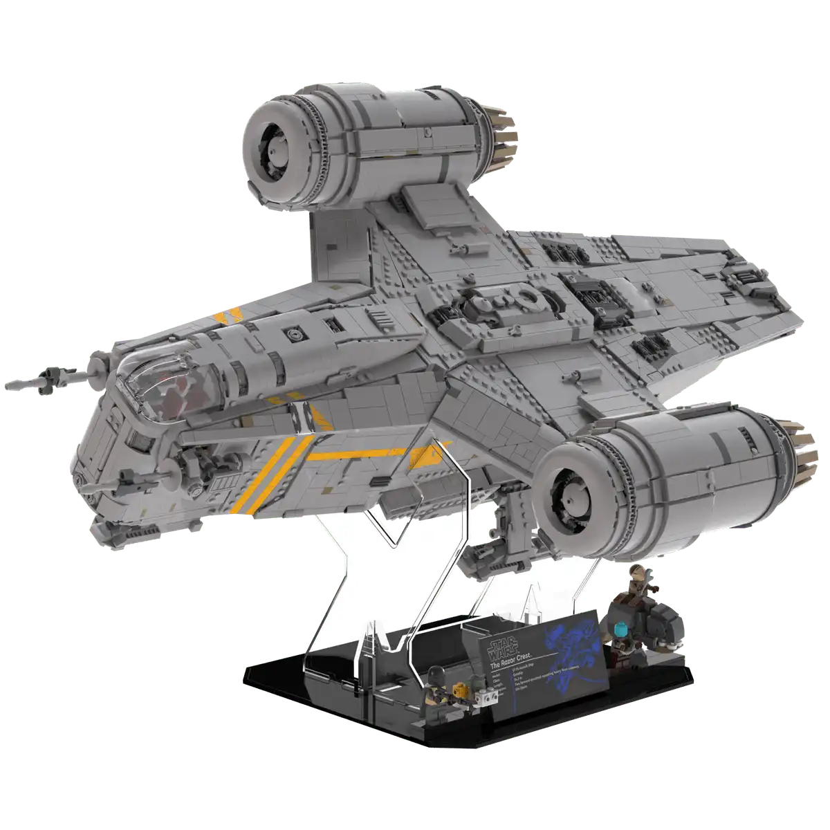 Display Stand for LEGO® Star Wars™ The Razor Crest™ 75331