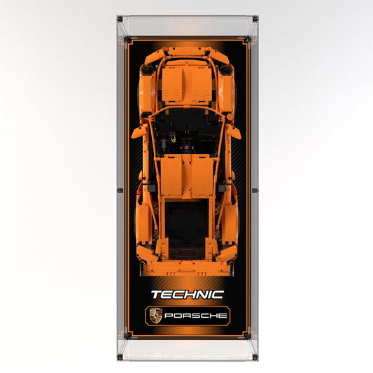 Wall Display Case For LEGO® Technic Porsche 911 GT3 RS 42056