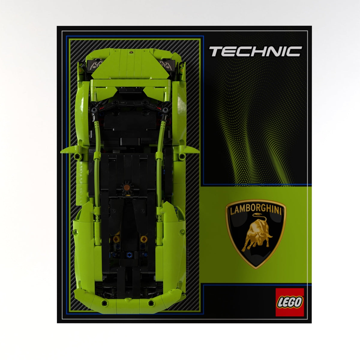 Wall Display Panel For LEGO® Technic Lamborghini Huracán Tecnica 42161