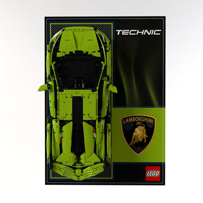 Wall Display Panel For LEGO® Technic Lamborghini Sián FKP 37 42115