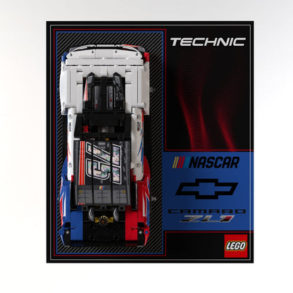 Wall Display Panel For LEGO® Technic NASCAR® Next Gen Chevrolet Camaro ZL1 42153