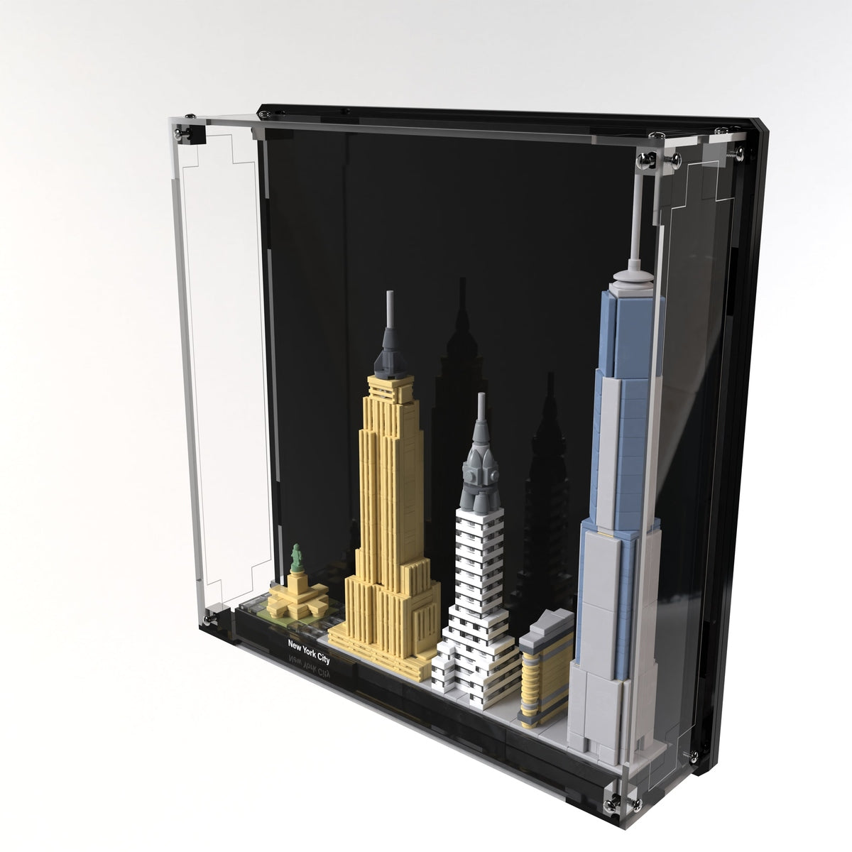 Wall Mounted Display Case For LEGO® Architecture New York City 21028