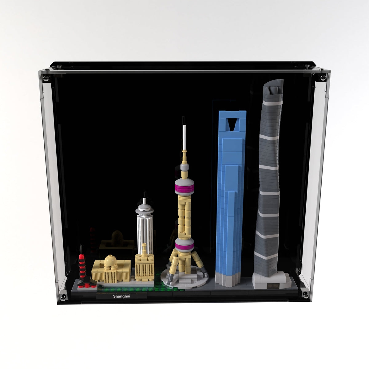 Wall Mounted Display Case For LEGO® Architecture Shanghai 21039