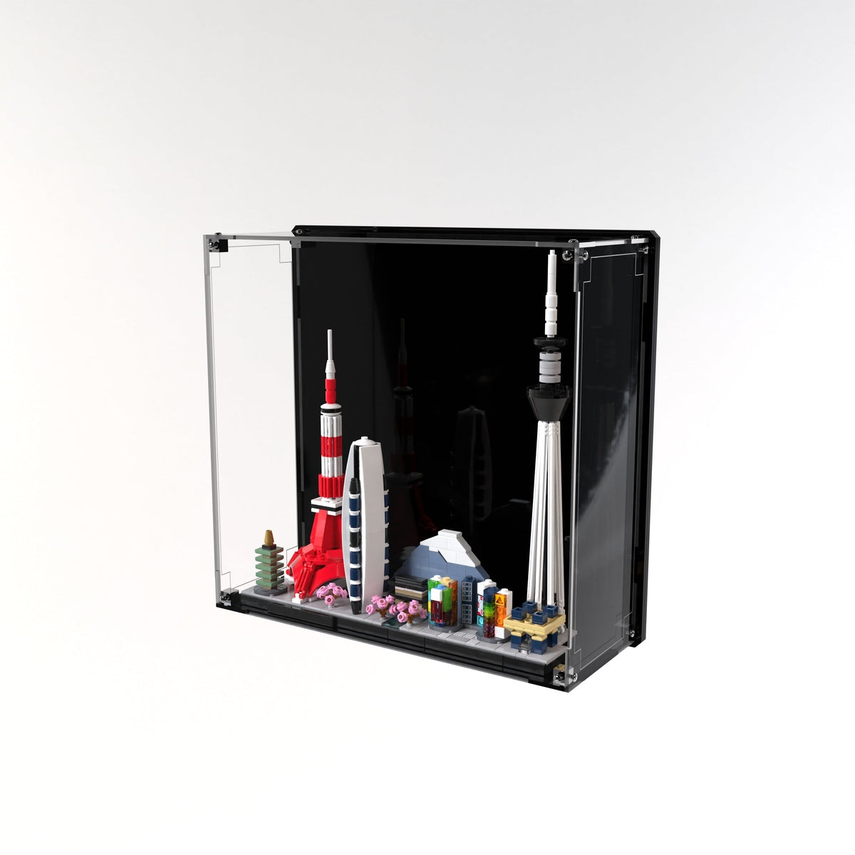 Wall Mounted Display Case For LEGO® Architecture Tokyo 21051