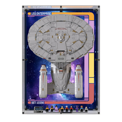 Wall Display Case For LEGO Icons Star Trek: U.S.S. Enterprise NCC-1701-D 10356