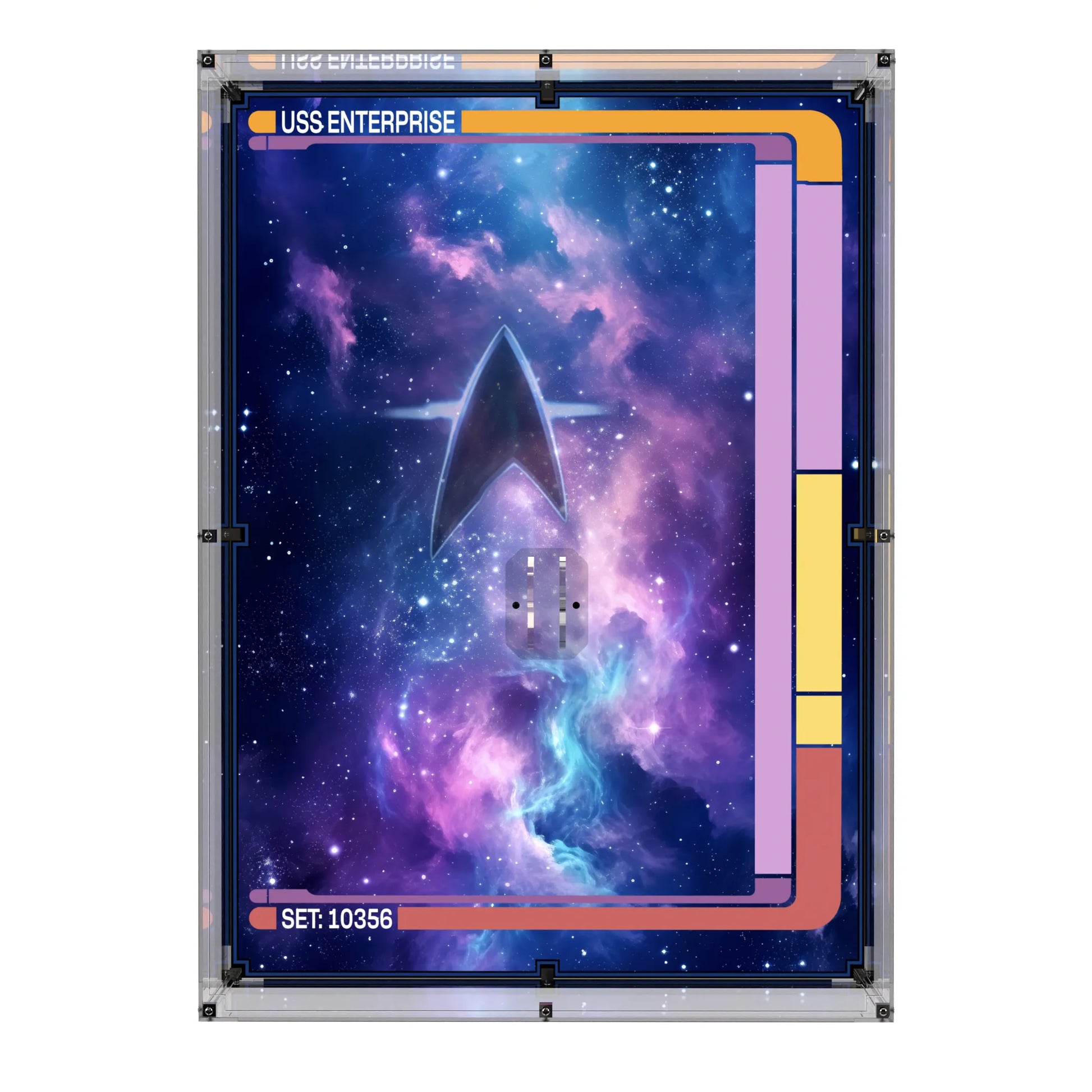 Wall Display Case For LEGO Icons Star Trek: U.S.S. Enterprise NCC-1701-D 10356