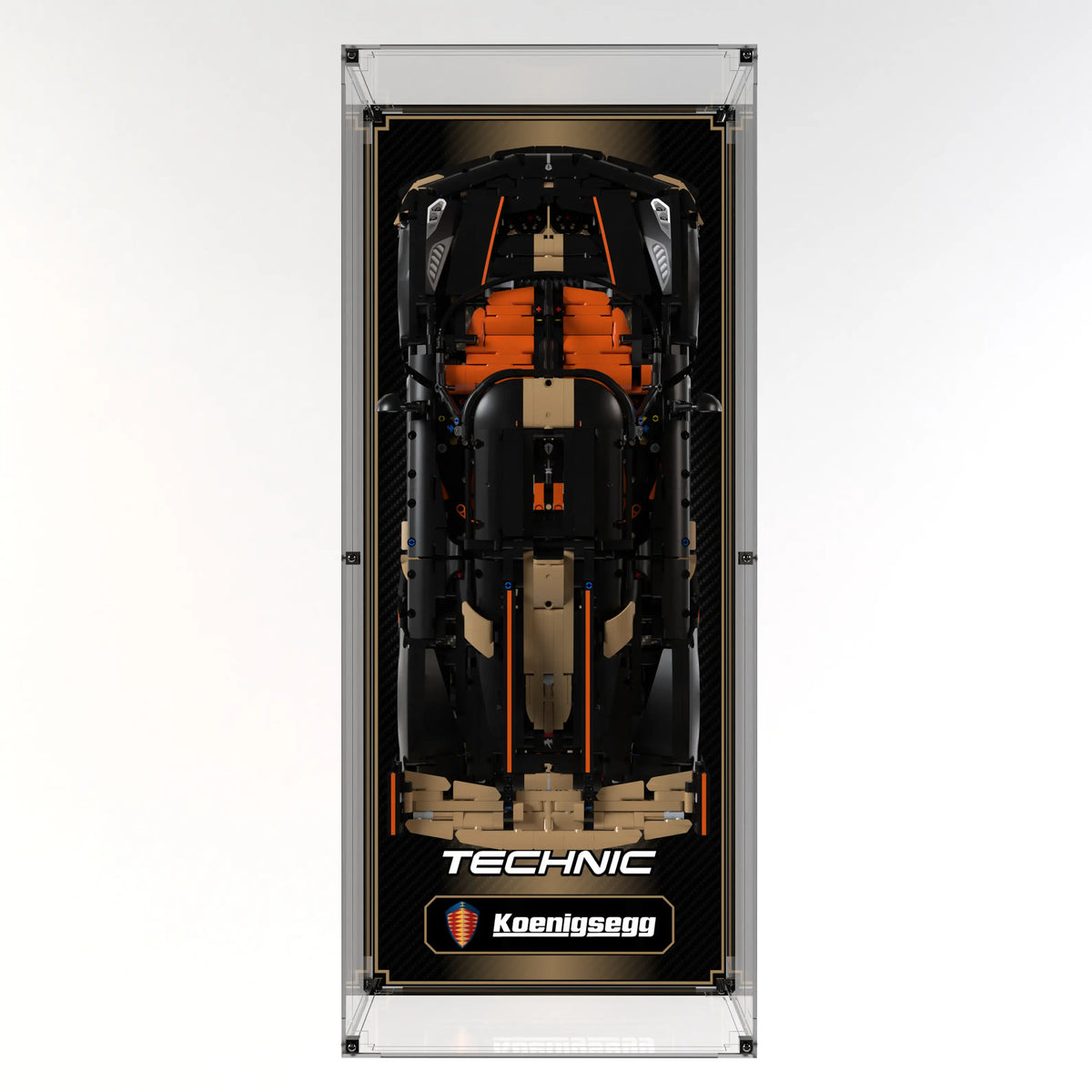 Wall Display Case For LEGO Koenigsegg Sadair's Spear Megacar 42232