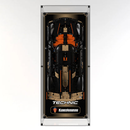 Wall Display Case For LEGO Koenigsegg Sadair's Spear Megacar 42232
