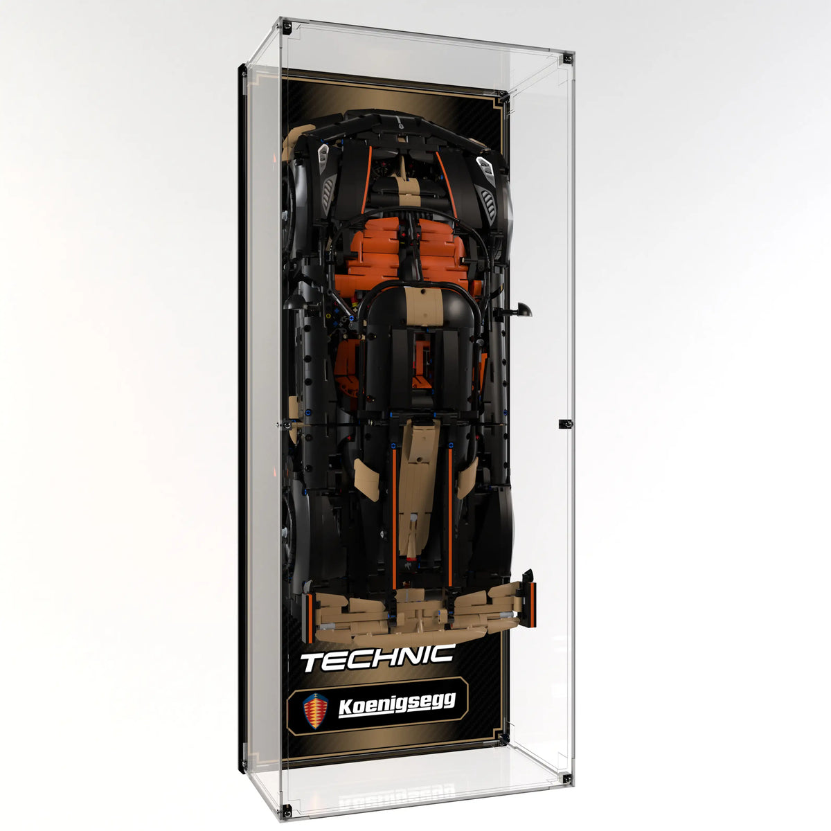 Wall Display Case For LEGO Koenigsegg Sadair's Spear Megacar 42232