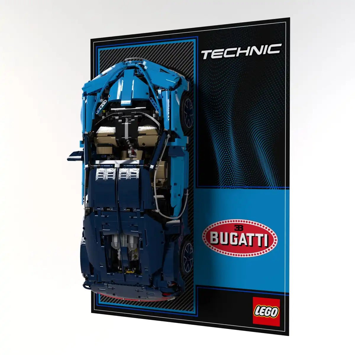 Wall Display Panel For LEGO Bugatti Chiron 42083
