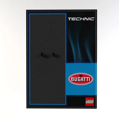 Wall Display Panel For LEGO Bugatti Chiron 42083