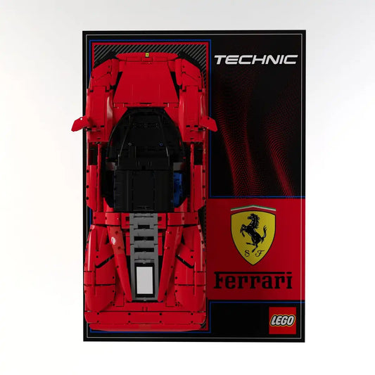 Wall Display Panel For LEGO Ferrari Daytona SP3 42143
