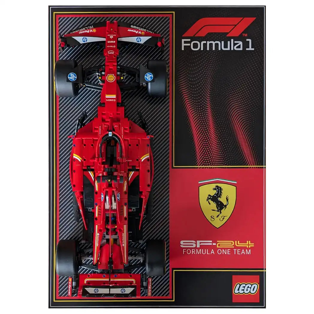 Wall Display Panel For LEGO® Ferrari SF-24 F1 Car 42207