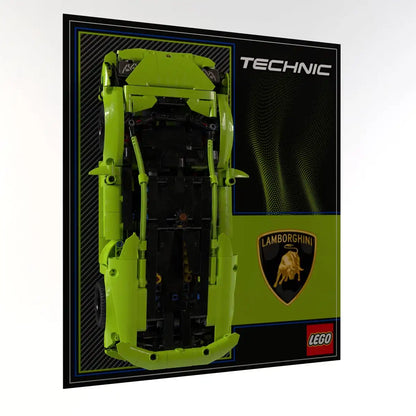 Wall Display Panel For LEGO Lamborghini Huracán Tecnica 42161