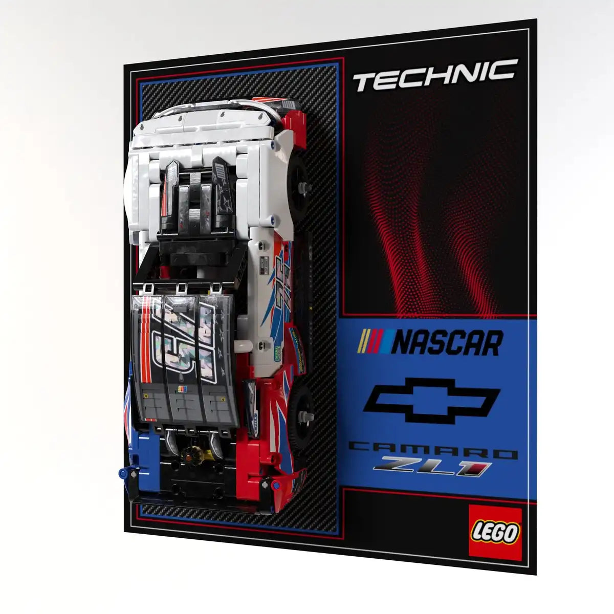 Wall Display Panel For LEGO NASCAR Next Gen Chevrolet Camaro ZL1 42153