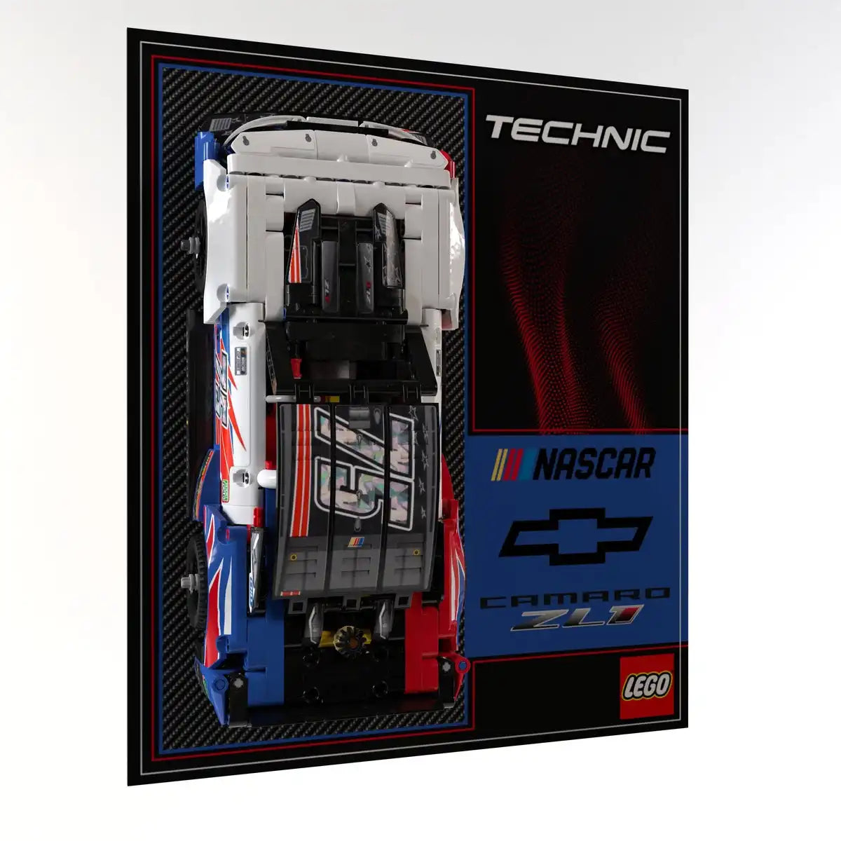 Wall Display Panel For LEGO NASCAR Next Gen Chevrolet Camaro ZL1 42153