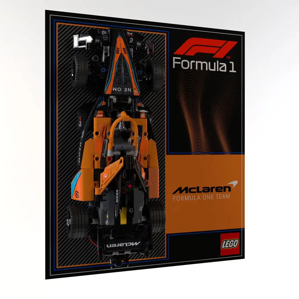 Wall Display Panel For LEGO NEOM McLaren Formula E Race Car 42169