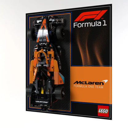 Wall Display Panel For LEGO NEOM McLaren Formula E Race Car 42169