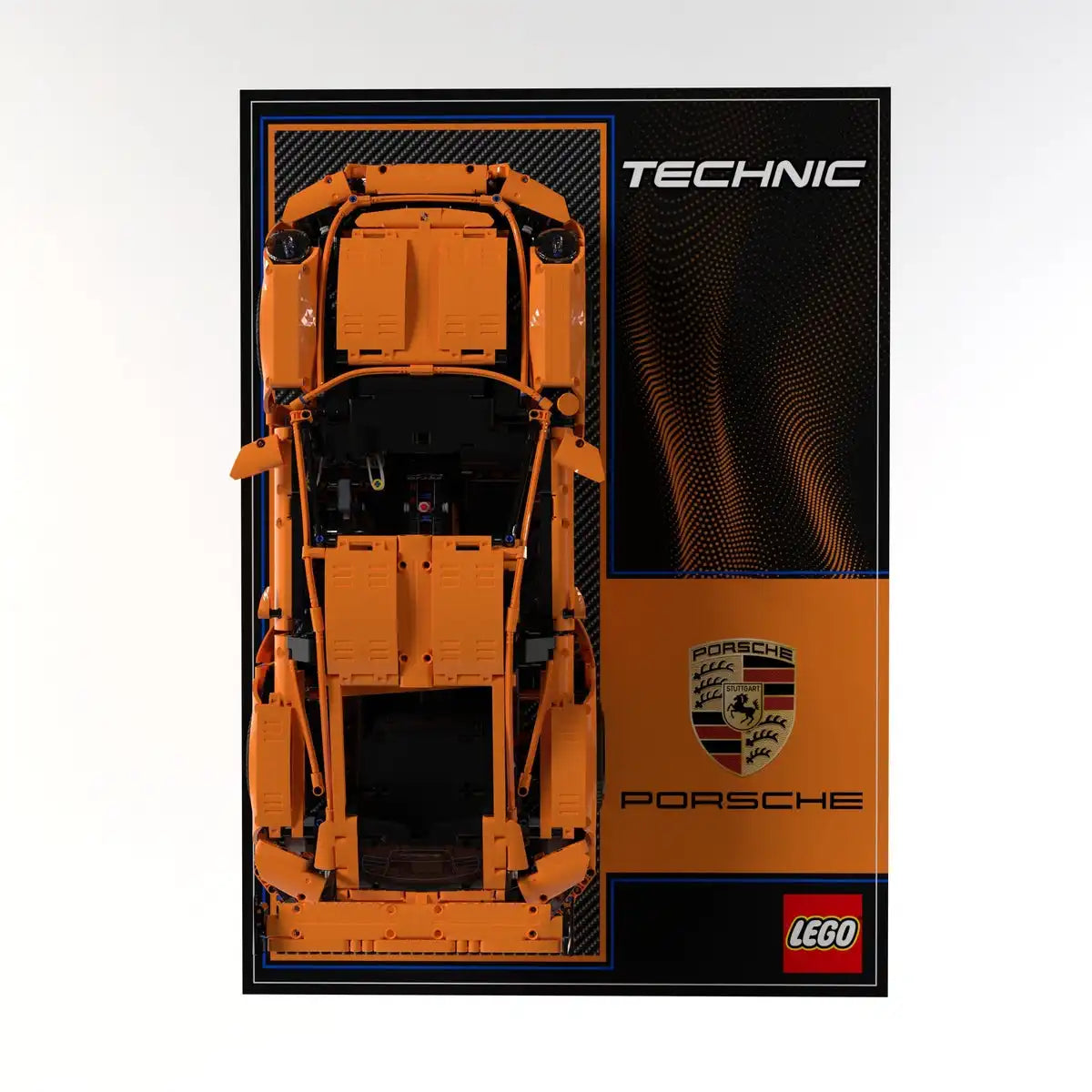 Wall Display Panel For LEGO Porsche 911 GT3 RS 42056