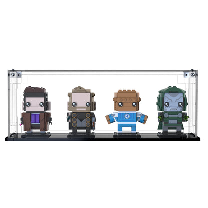 Display Case For LEGO Avengers: Doomsday Heroes & Villain 40880 with clear back panel – Brick In It – Photo 1