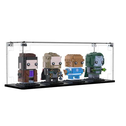 Display Case For LEGO Avengers: Doomsday Heroes & Villain 40880 with clear back panel – Brick In It – Photo 2