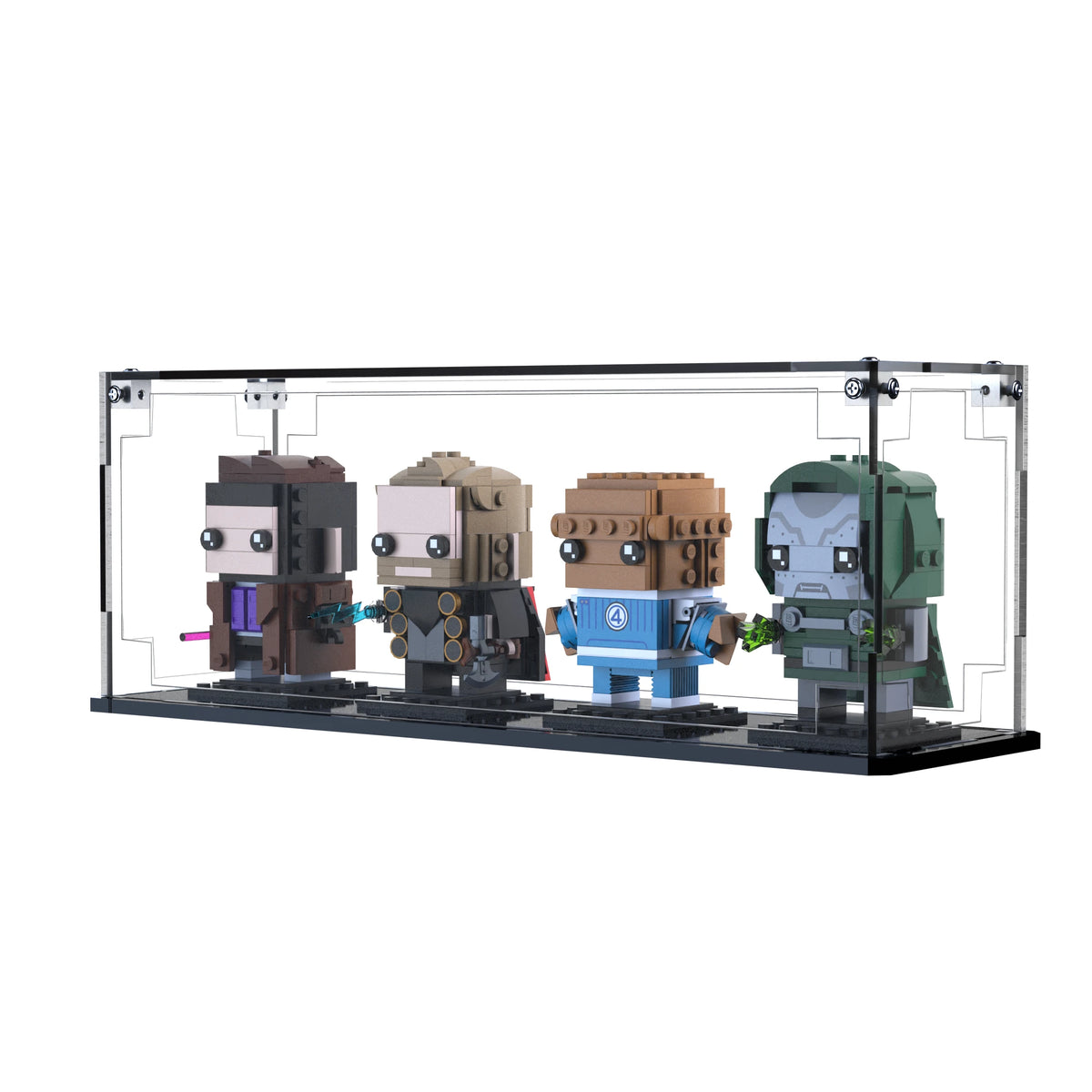 Display Case For LEGO Avengers: Doomsday Heroes & Villain 40880 with clear back panel – Brick In It – Photo 3