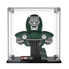 Display Case For LEGO Doctor Doom Bust 76345 with clear back panel – Brick In It – Photo 1