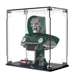 Display Case For LEGO Doctor Doom Bust 76345 with clear back panel – Brick In It – Photo 3