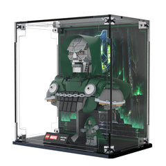 Display Case For LEGO Doctor Doom Bust 76345 with printed backdrop – Brick In It – Photo 3