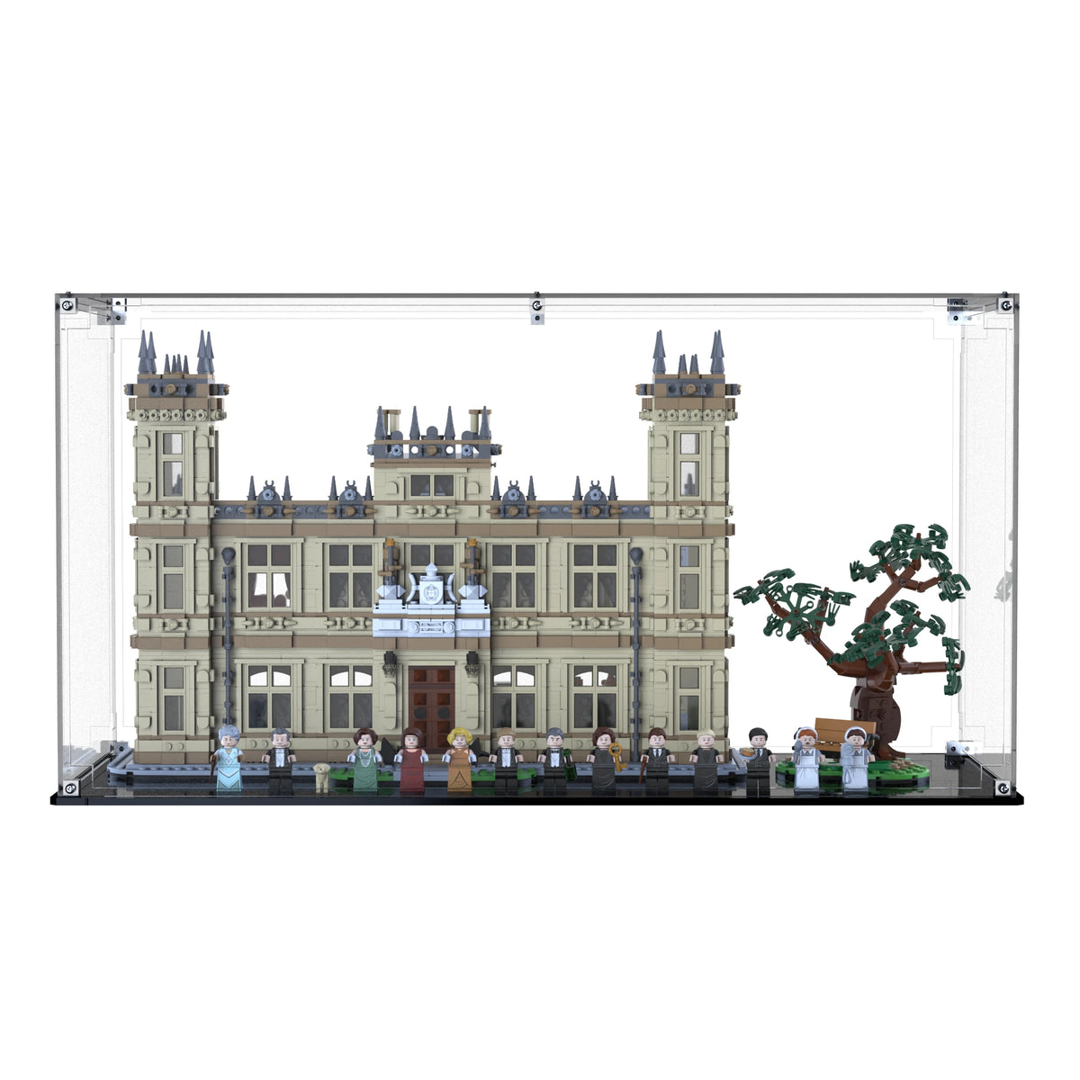 Display Case For LEGO Downton Abbey 21373 with clear back panel – Brick In It – Photo 1