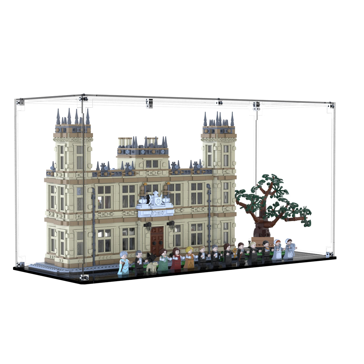 Display Case For LEGO Downton Abbey 21373 with clear back panel – Brick In It – Photo 2
