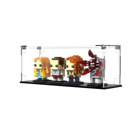 Display Case For LEGO Eleven, Max, Demogorgon And Holly Figures 40879 with clear back panel – Brick In It – Photo 3