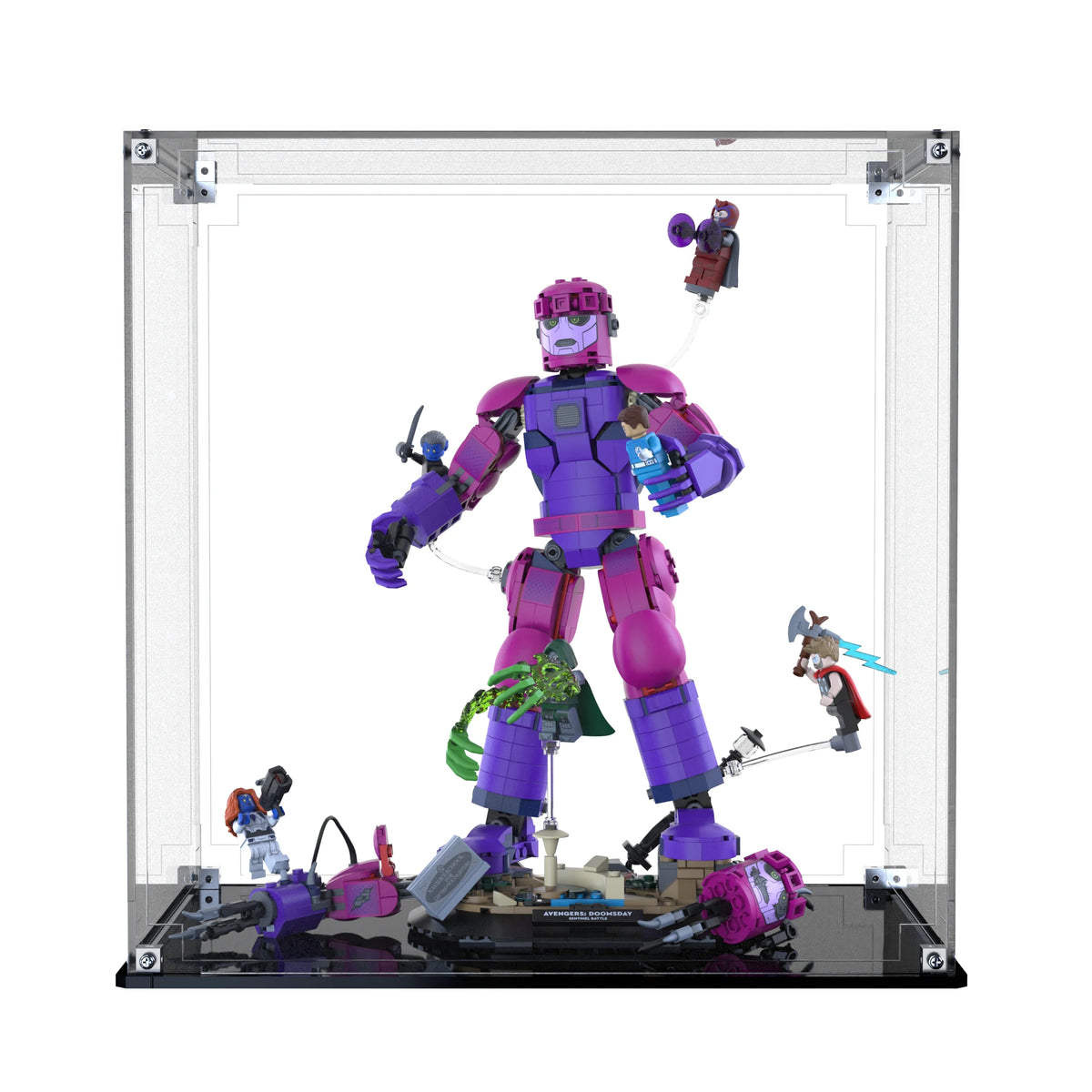 Display Case For LEGO Epic Battle: Avengers: Doomsday 76348 with clear back panel – Brick In It – Photo 1
