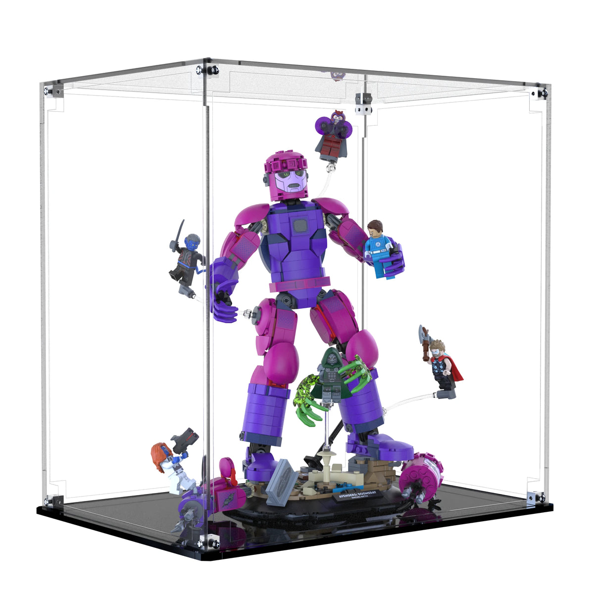 Display Case For LEGO Epic Battle: Avengers: Doomsday 76348 with clear back panel – Brick In It – Photo 2