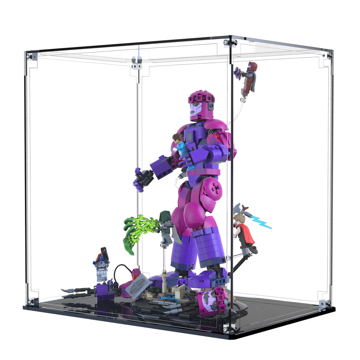 Display Case For LEGO Epic Battle: Avengers: Doomsday 76348 with clear back panel – Brick In It – Photo 3