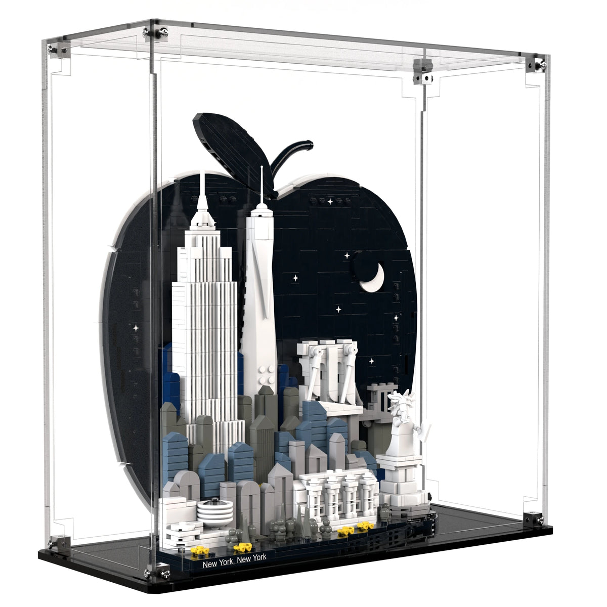 Display Case For LEGO New York City – The Big Apple 21066 with clear back panel – Brick In It – Photo 2