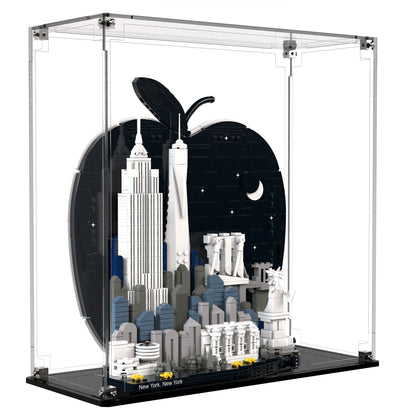 Display Case For LEGO New York City – The Big Apple 21066 with clear back panel – Brick In It – Photo 2