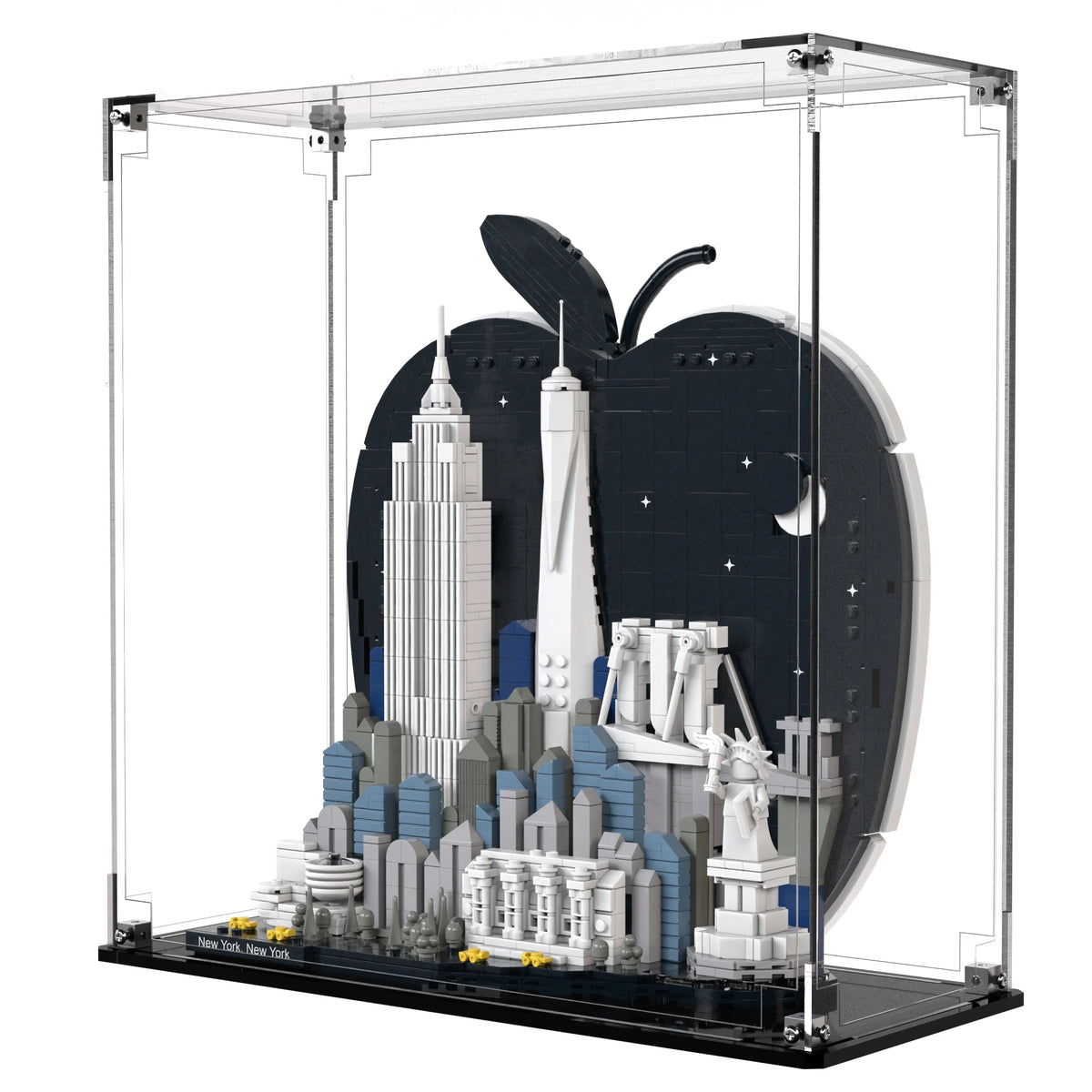 Display Case For LEGO New York City – The Big Apple 21066 with clear back panel – Brick In It – Photo 3