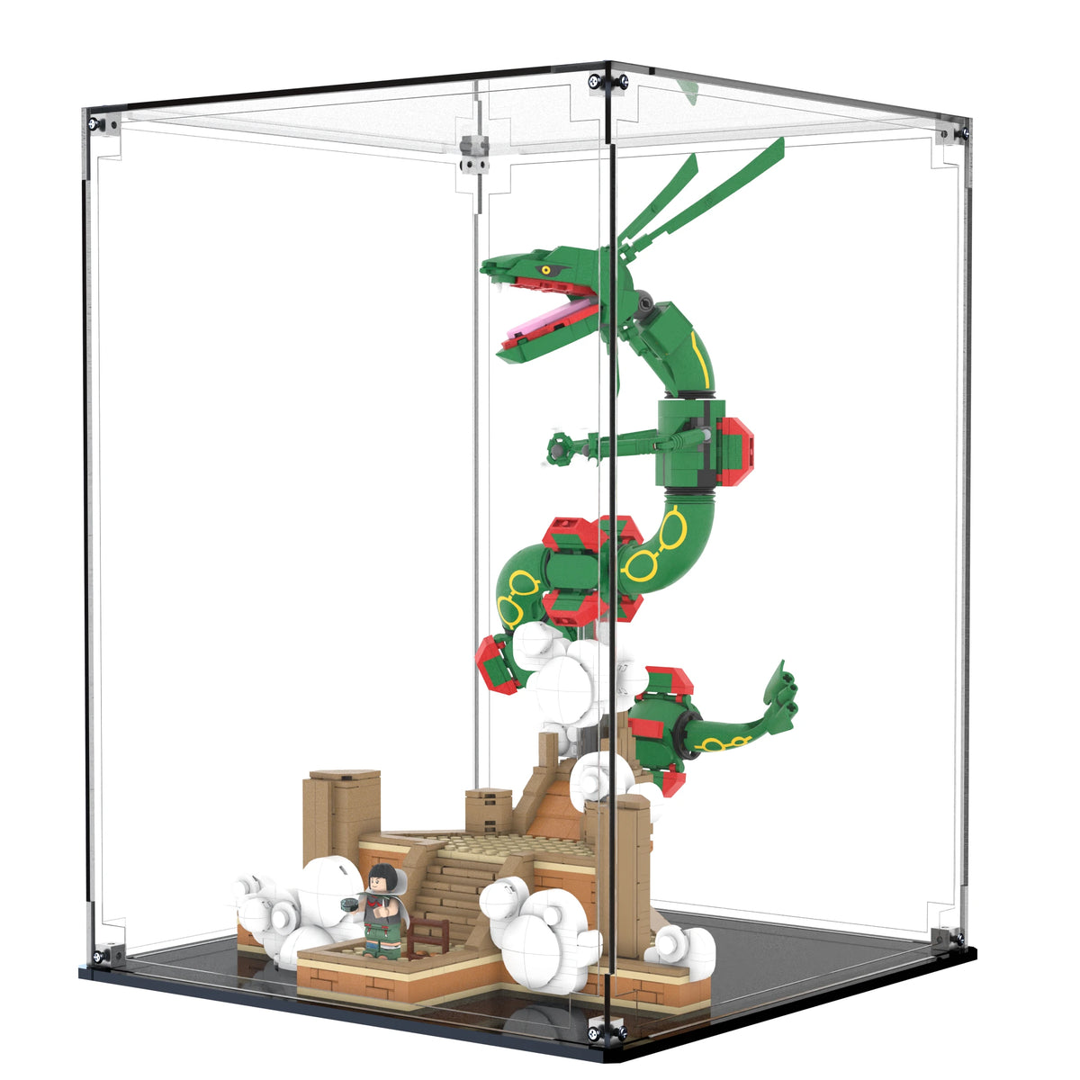 Display Case For LEGO Rayquaza 72168 with clear back panel – Brick In It – Photo 3