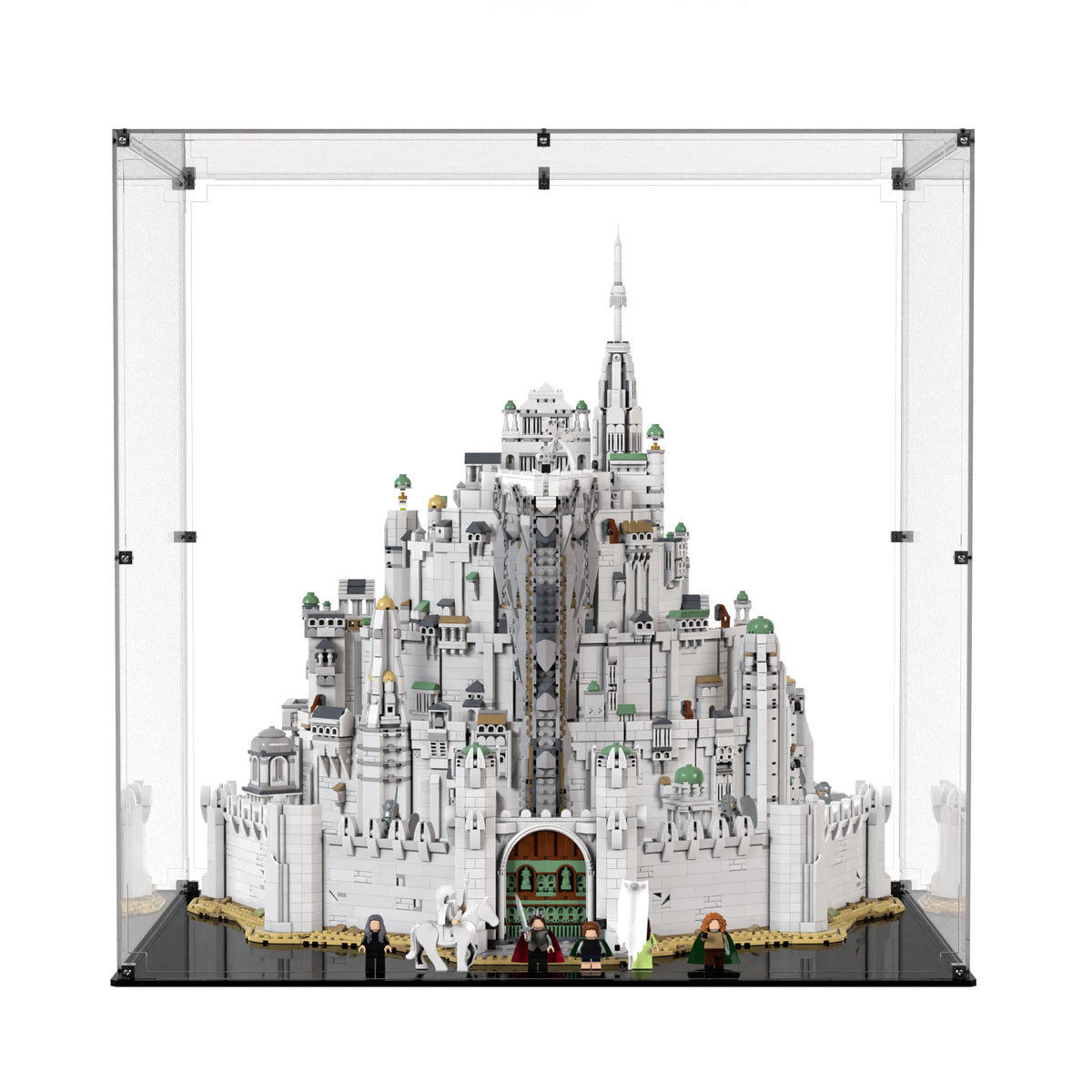 Display Case For LEGO The Lord Of The Rings: Minas Tirith 11377 with clear back panel – Brick In It – Photo 1
