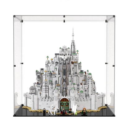 Display Case For LEGO The Lord Of The Rings: Minas Tirith 11377 with clear back panel – Brick In It – Photo 1