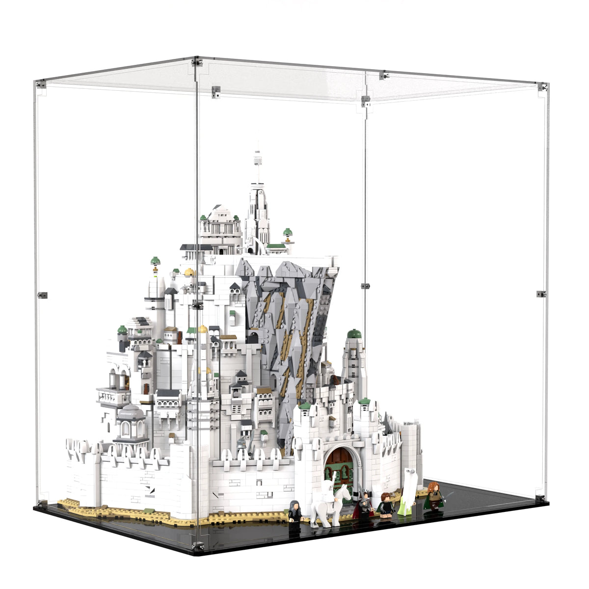Display Case For LEGO The Lord Of The Rings: Minas Tirith 11377 with clear back panel – Brick In It – Photo 2