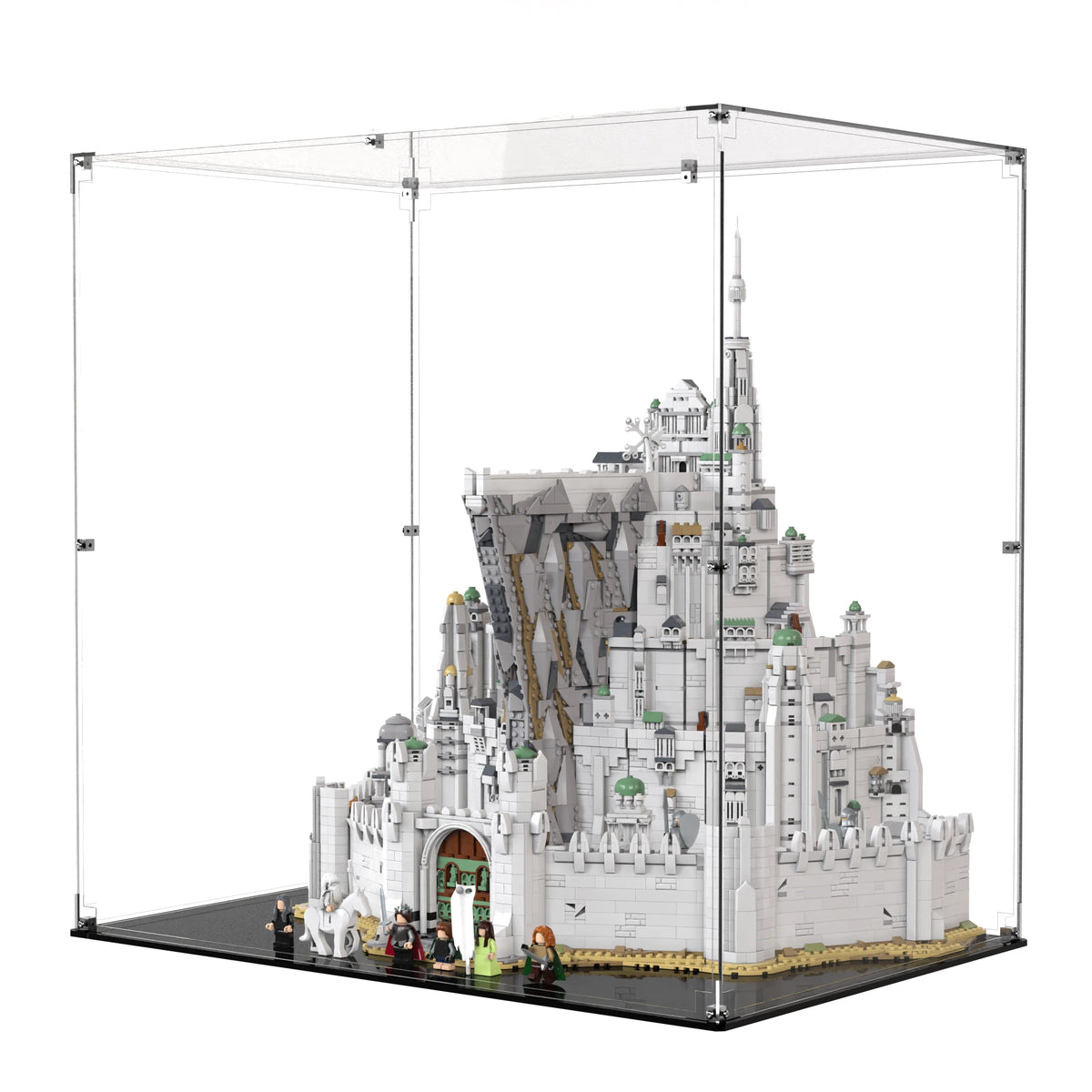 Display Case For LEGO The Lord Of The Rings: Minas Tirith 11377 with clear back panel – Brick In It – Photo 3
